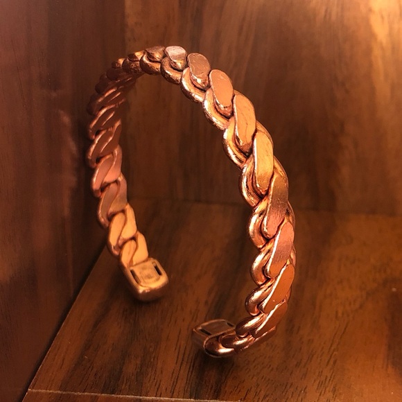Pure Copper Bracelet Solid Classic Twist Design Copper Bracelet - Picture 8 of 11
